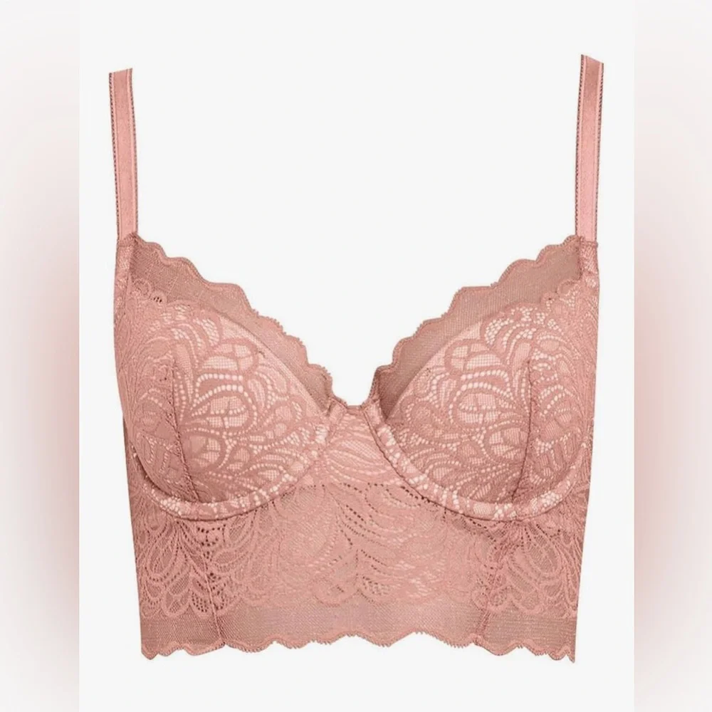 NWT! b.tempt'd by Wacoal Women's Undisclothed 3/4 Bralette Bra Lingerie Medium